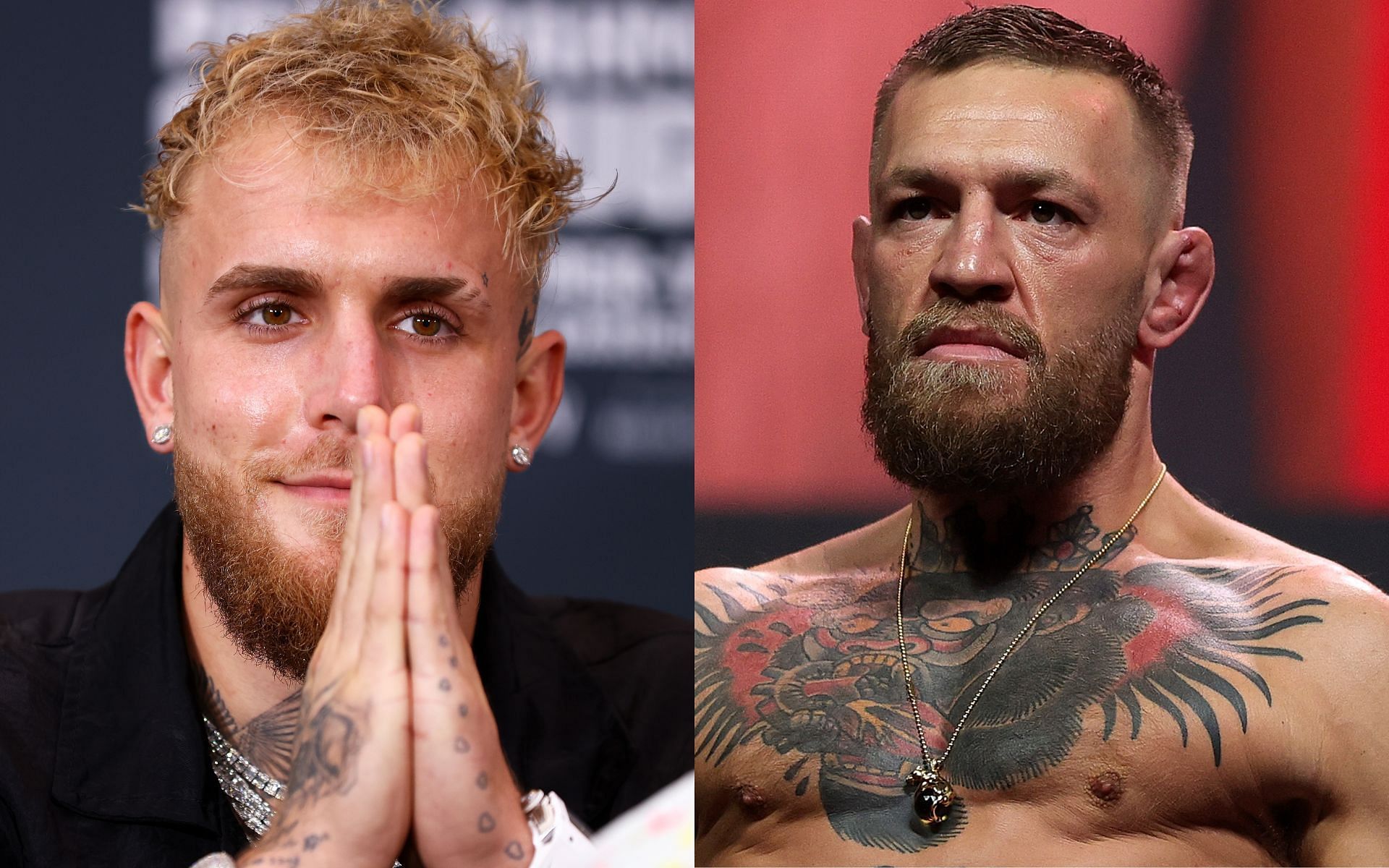 Jake Paul (L); Conor McGregor (R)