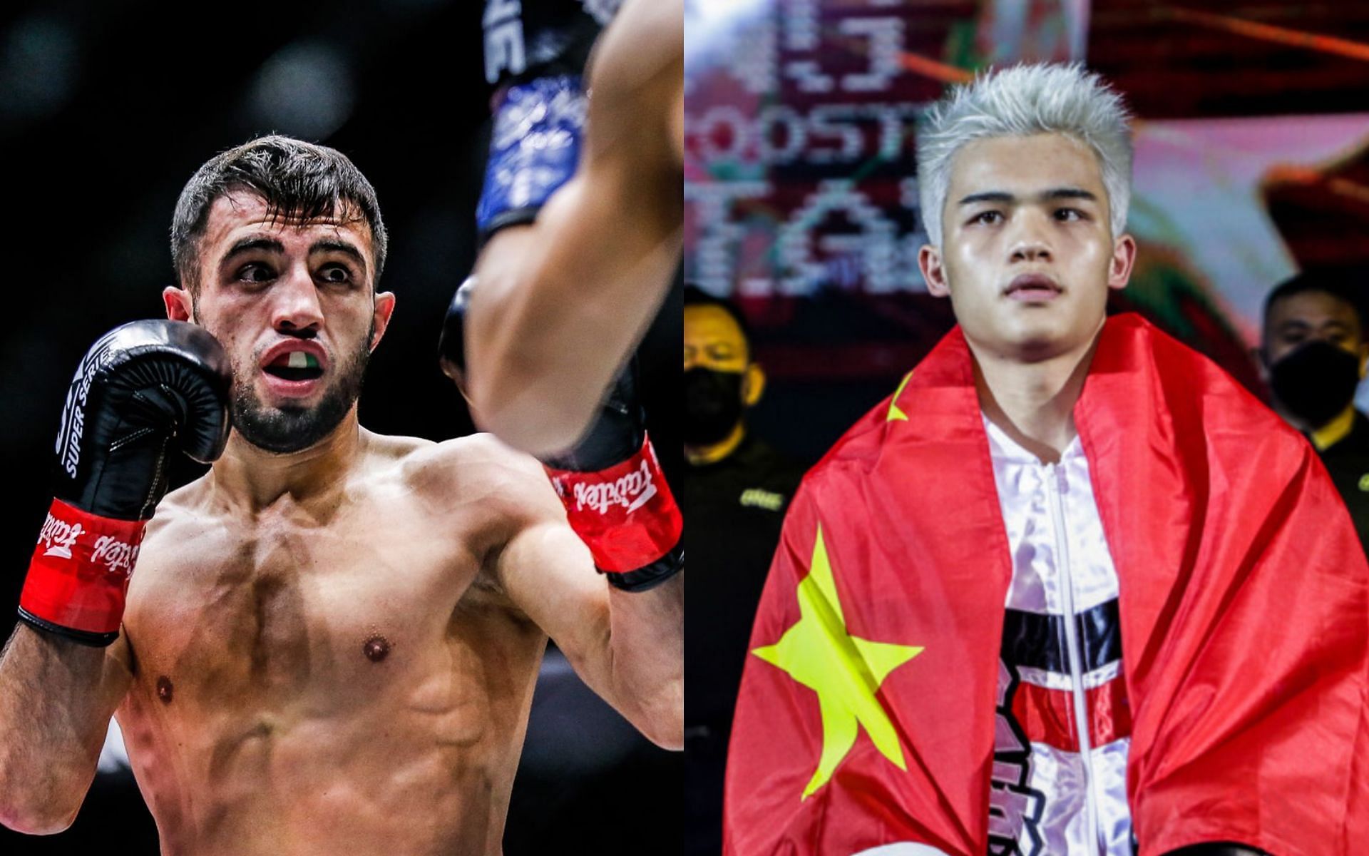 Zhang Peimian (right) says he won&#039;t be intimidated by Aslanbek Zikreev. [Photos ONE Championship]