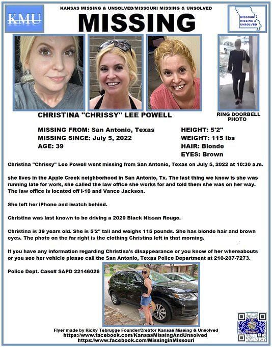 Christina Powell missing update: Search for Texas mom continues as video  shows her leaving home before disappearance