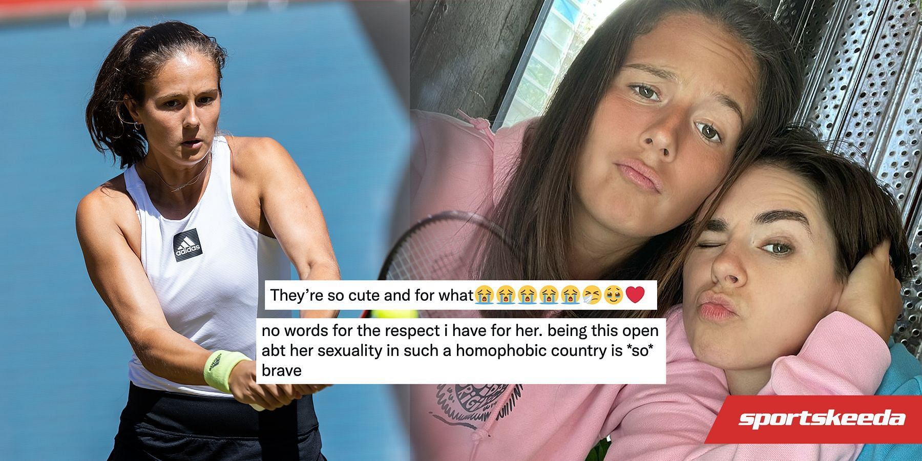 Daria Kasatkina shared a photograph with her girlfriend on social media.