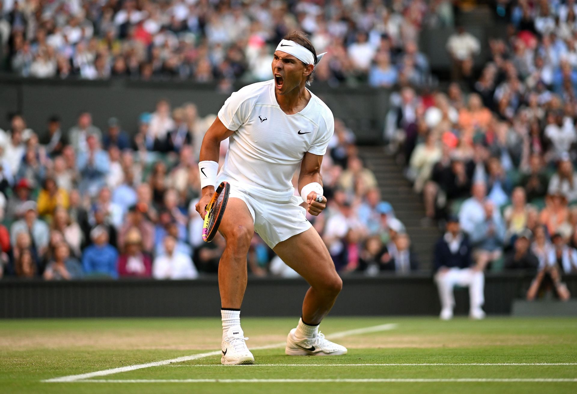 Rafael Nadal at the 2022 Wimbledon Championships.