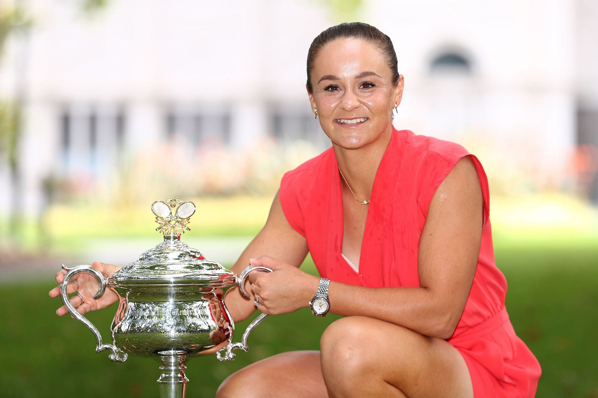 Barty with the 2022 Australian Open trophy