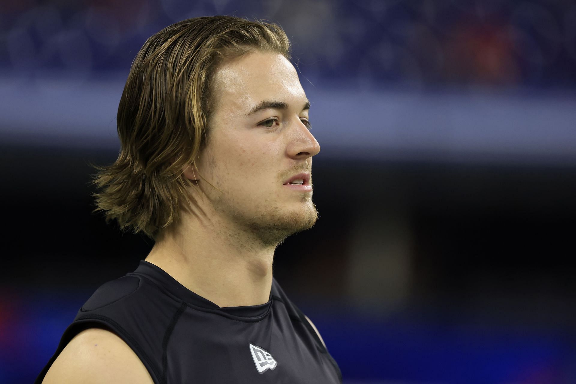 The rookie quarterback at the NFL Combine