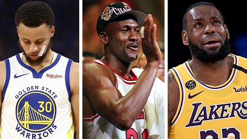 Steph Curry, Michael Jordan and LeBron James (Photo: Fox Sports)