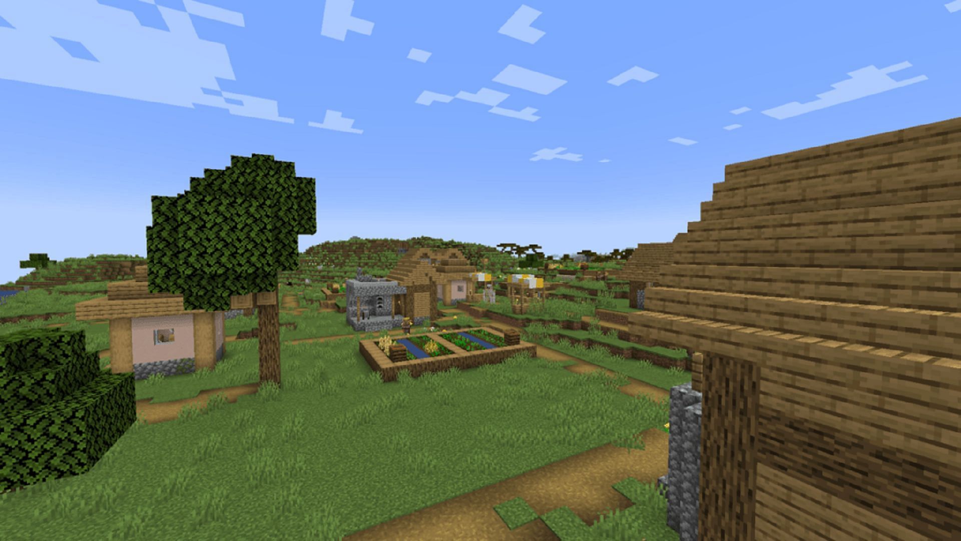 This huge plains biome makes for a great town-building area (Image via Mojang)