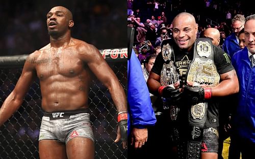 Jon Jones (left) and Daniel Cormier (right)