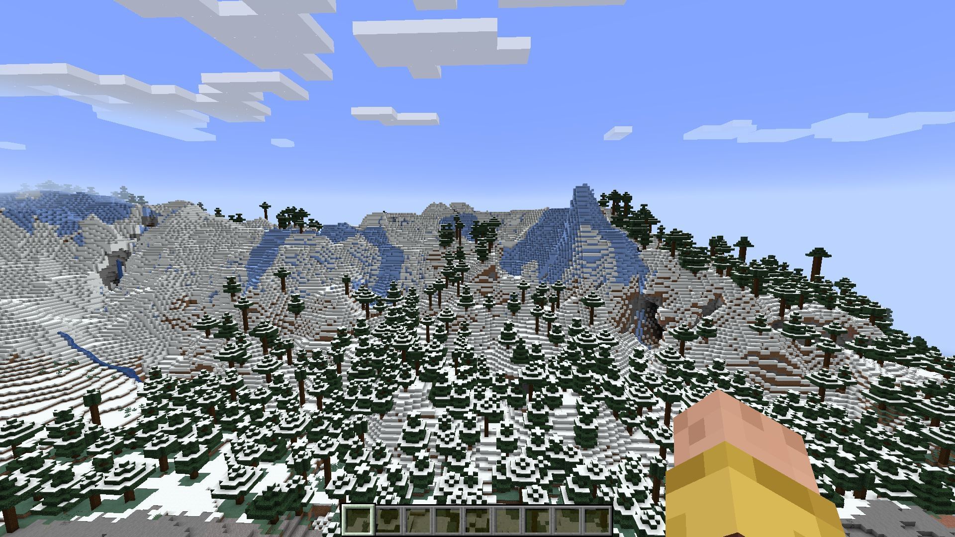 A grove biome with great tree coverage (Image via Mojang)