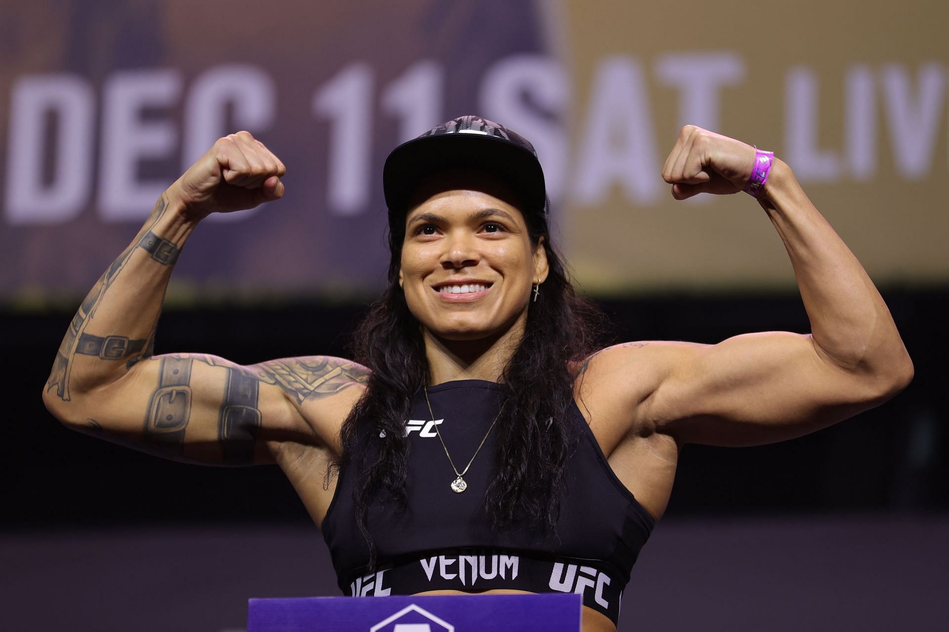 Amanda Nunes at the UFC 269 Weigh-in