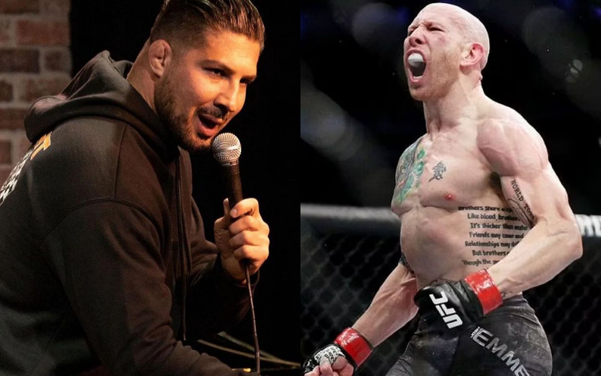 Brendan Schaub (left) and Josh Emmett (right)