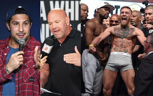 Brendan Schaub, Dana White, Floyd Mayweather and Conor McGregor [Images courtesy: Getty]