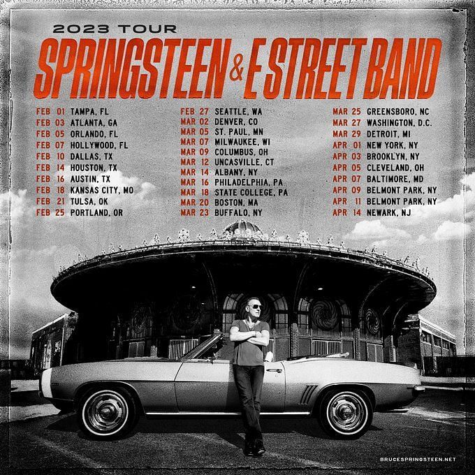 Bruce Springsteen Tour 2023 Tickets, presale, where to buy, dates, and