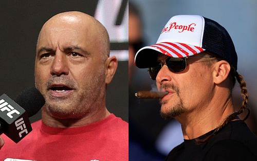 Joe Rogan (left) Kid Rock (right)