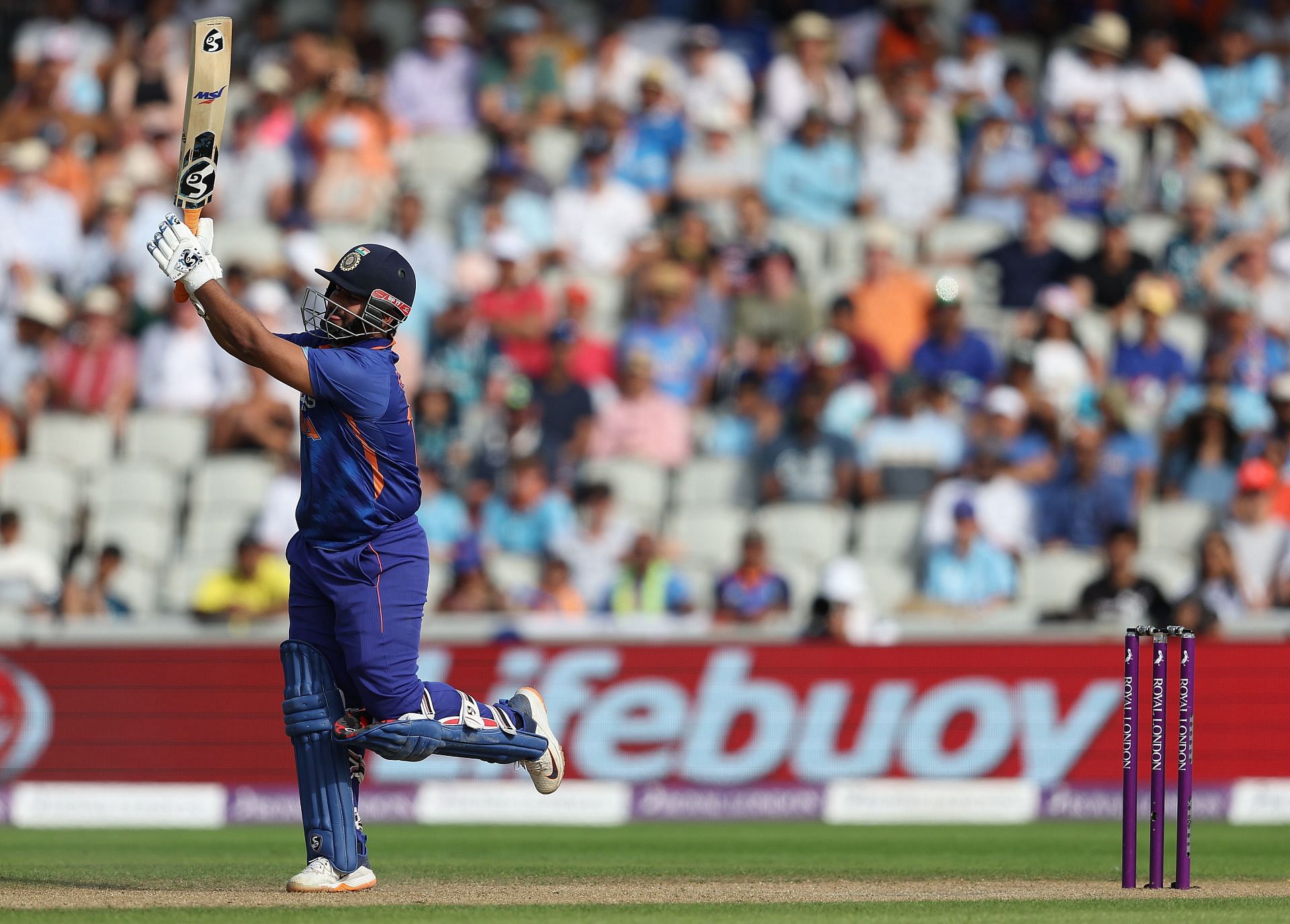 Rishabh Pant remained unbeaten on 125 off 113 balls in 3rd ODI vs England.