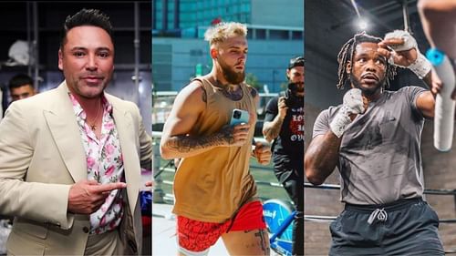 Oscar De La Hoya (@oscardelahoya), Jake Paul (@jakepaul), Hasim Rahman Jr. (@hasimrahmanjr) [images courtesy of Instagram]