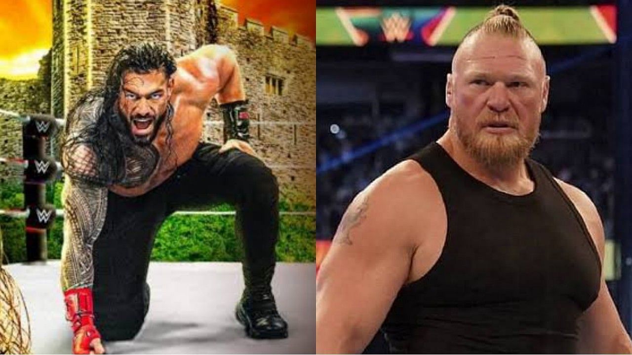 WWE सुपरस्टार्स रोमन रेंस और ब्रॉक लैसनर