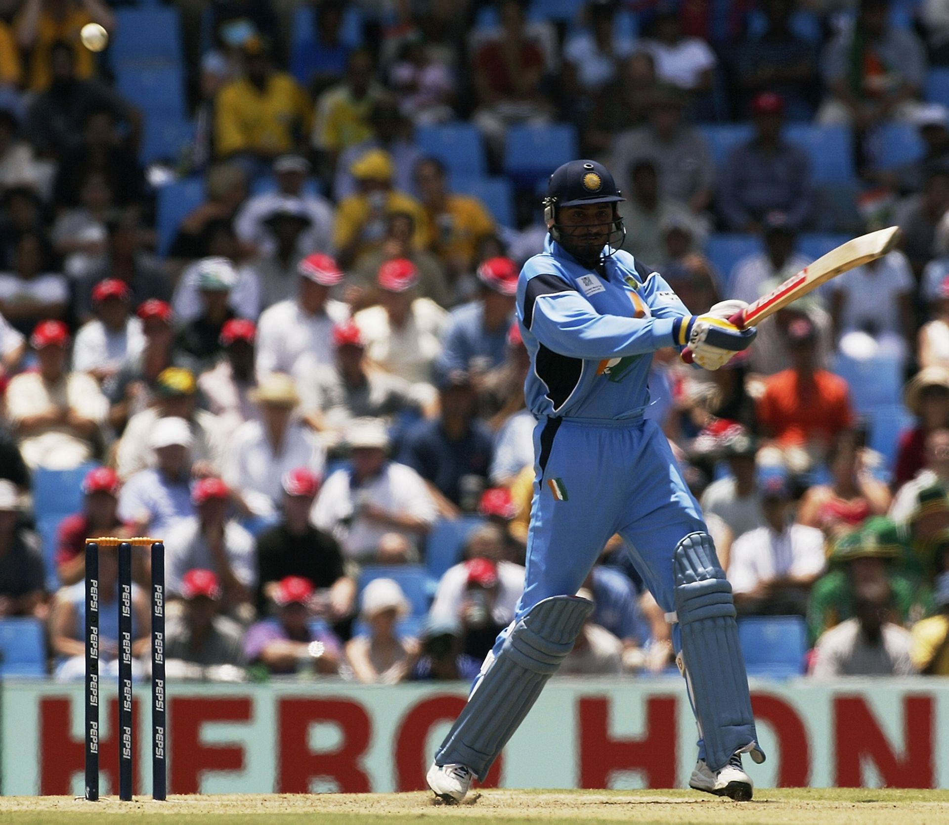 Harbhajan Singh was a handy batter in all forms of cricket. Pic: Getty Images