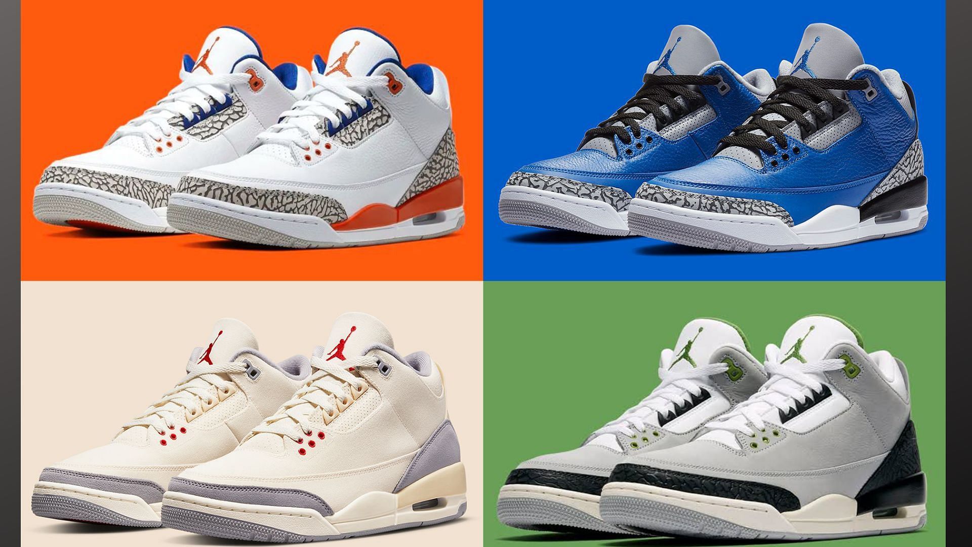 5 notable Air Jordan 3 colorways of all 
