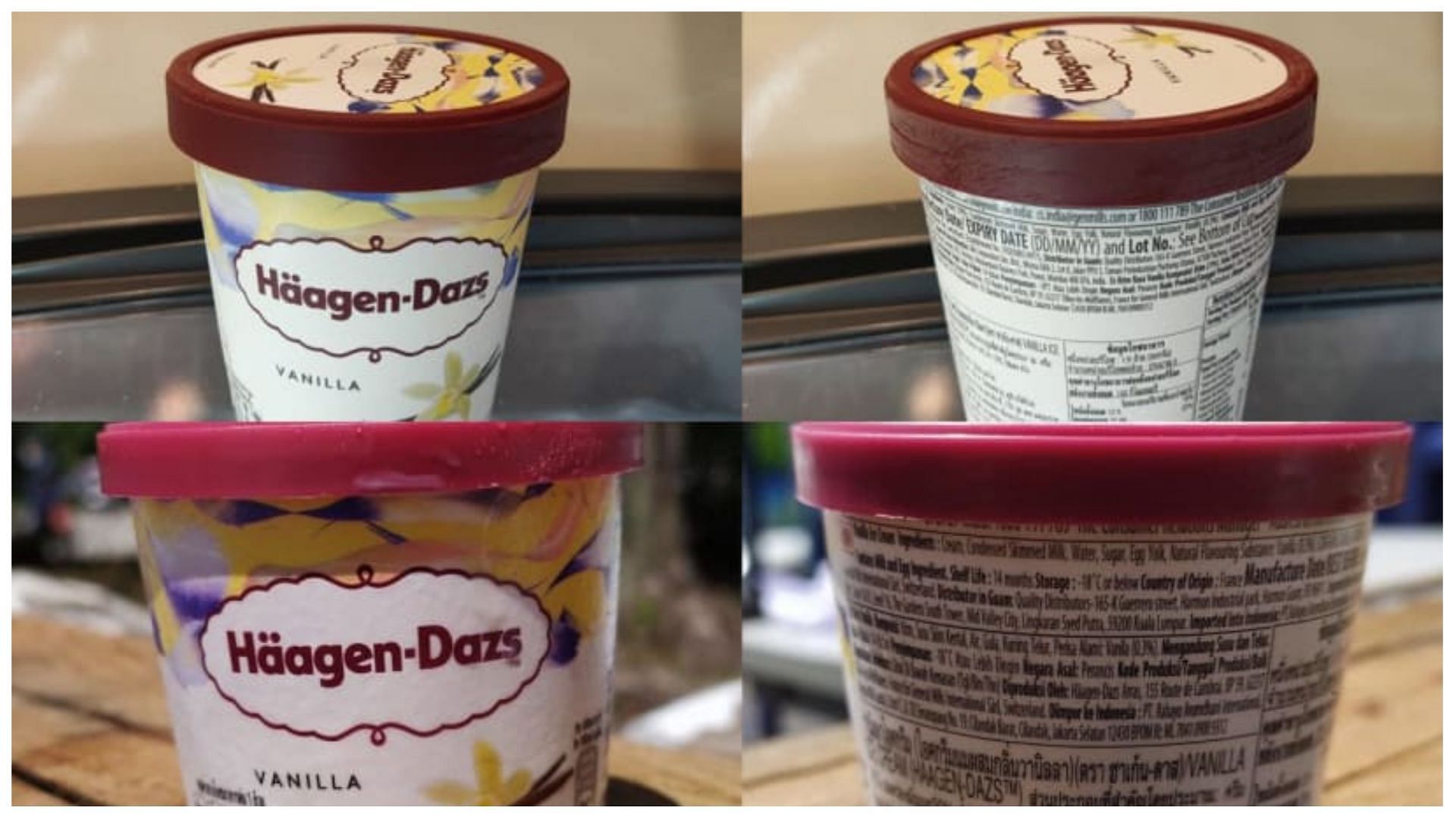 The H&auml;agen-Dazs Vanilla icecreams were recalled in several country&#039;s due to the chemical contamination scare (image via SFA)