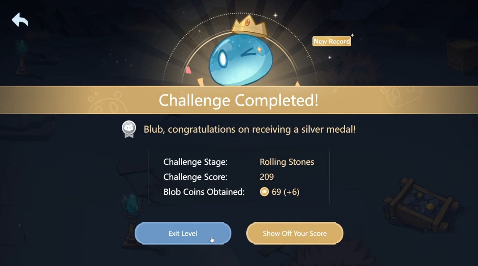 Gain Blob Coins by completing stages (Image via HoYoverse)