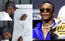 Watch: Israel Adesanya draws impressive 'The Killa Gorilla' version of Jared Cannonier in UFC 276 promo