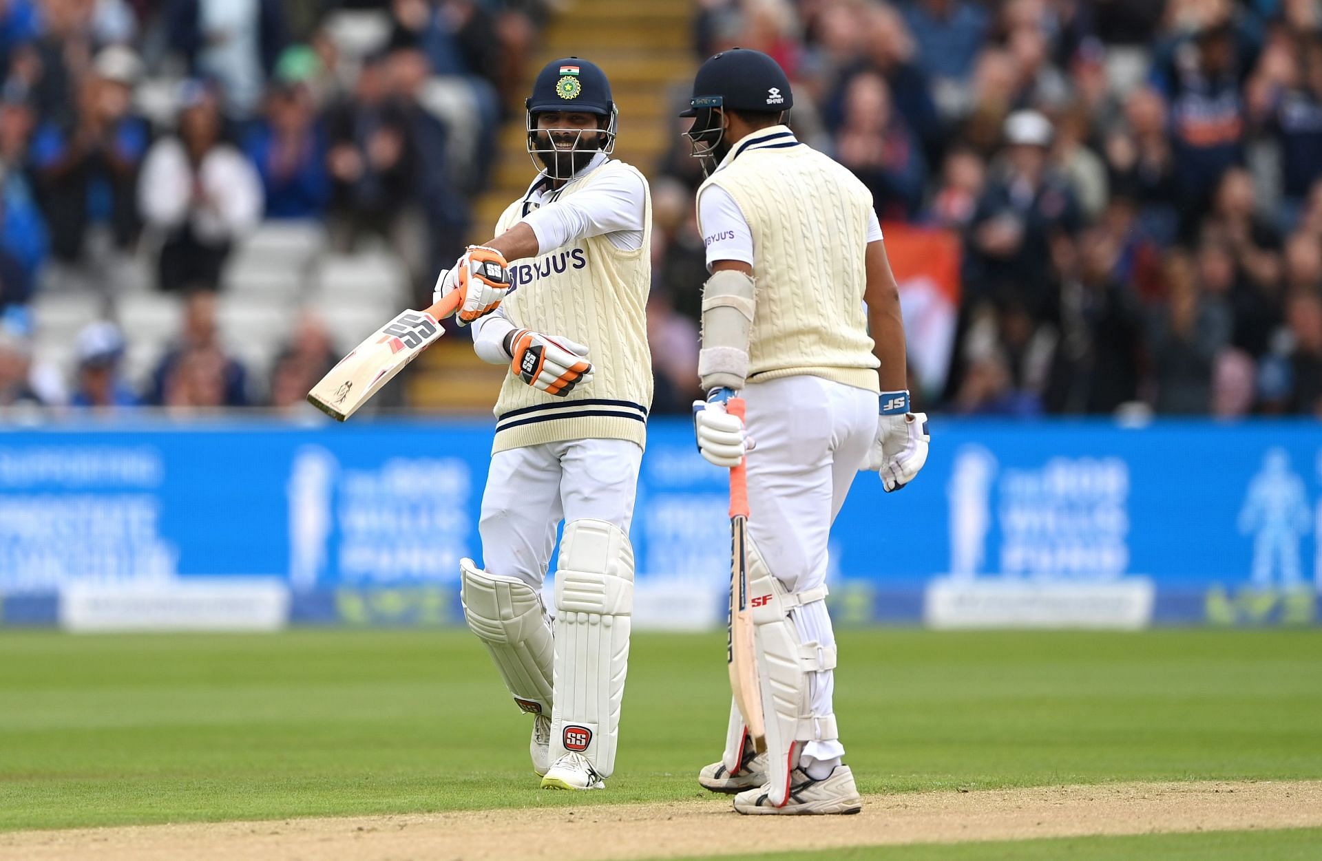 Ravindra Jadeja scored a wonderful hundred in India&rsquo;s first innings in Birmingham. Pic: Getty Images