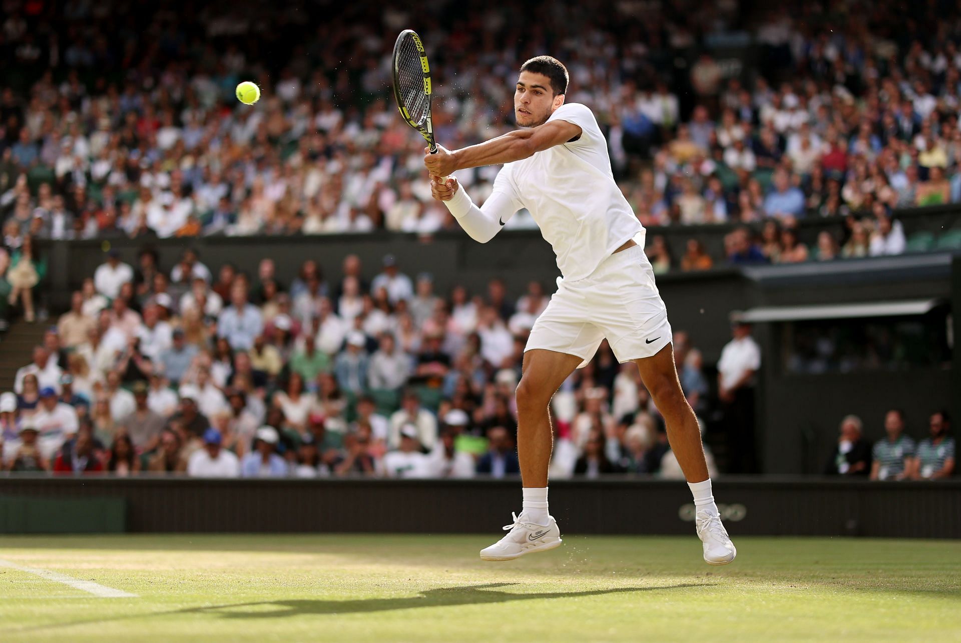 Carlos Alcaraz at The Championships - Wimbledon 2022