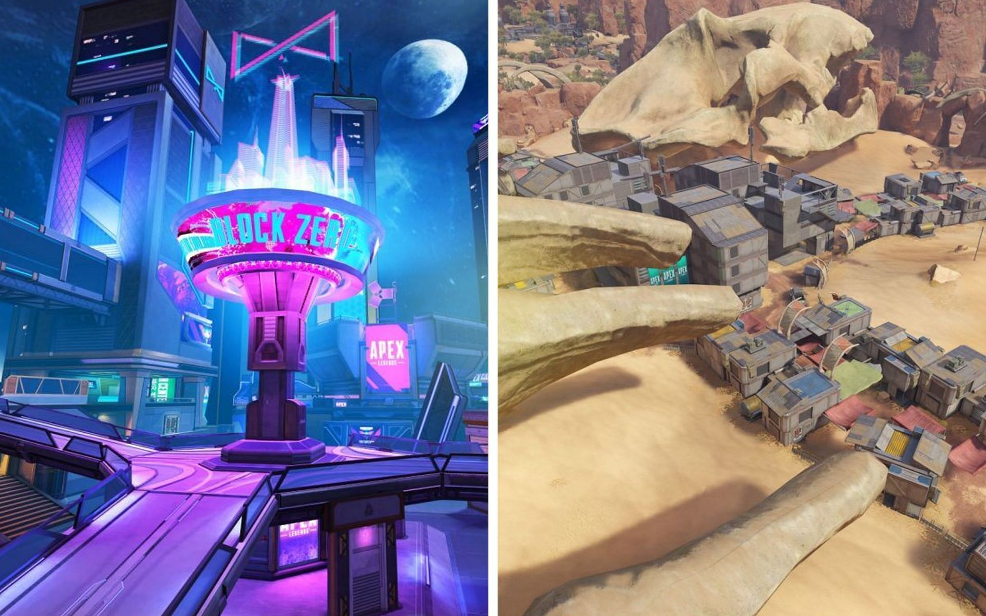 King&rsquo;s Canyon and Pythas Block 0 in Apex Legends Mobile (Image via EA)