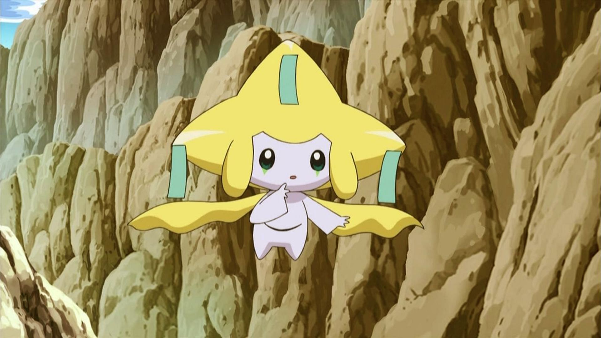 Jirachi as it appears in the anime (Image via The Pokemon Company)