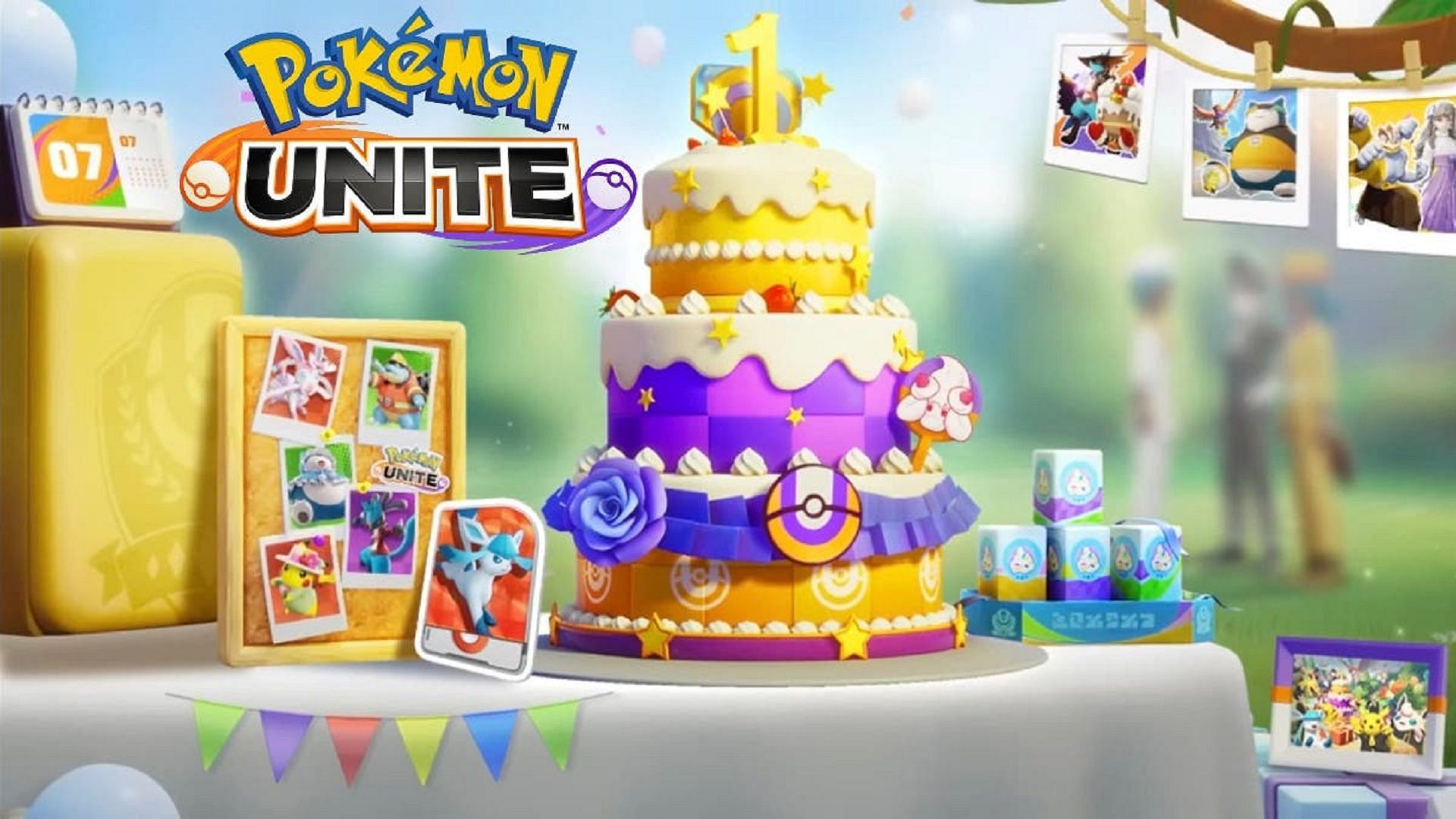 Pokemon Unite&#039;s anniversary cake challenge (Image via The Pokemon Company)