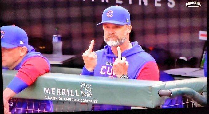 Cubs manager David Ross addresses 'double' bird' salute he gave