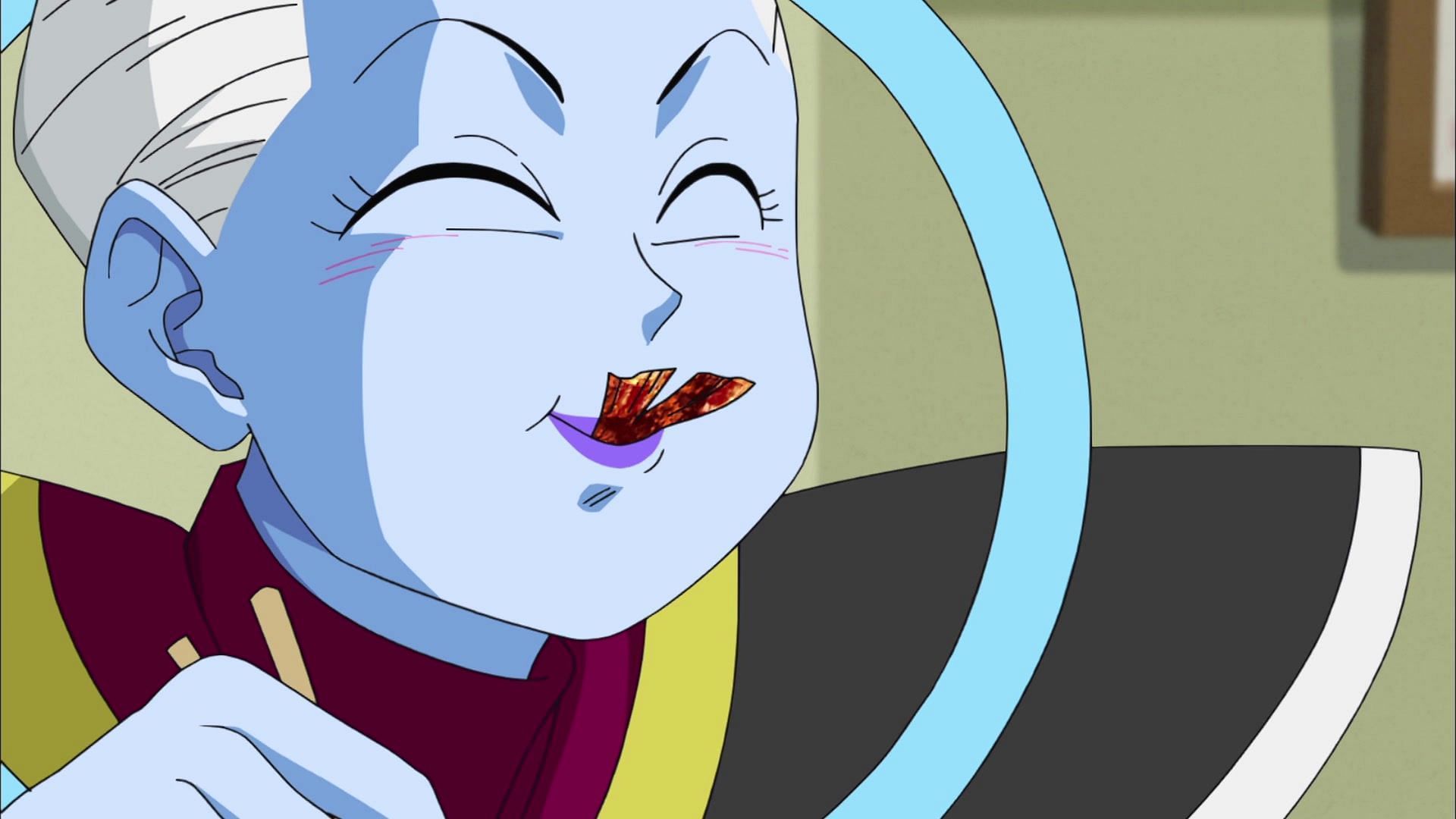 Whis prefers eating to fighting (Image via Akira Toriyama/Shueisha, Viz Media, Dragon Ball Super)