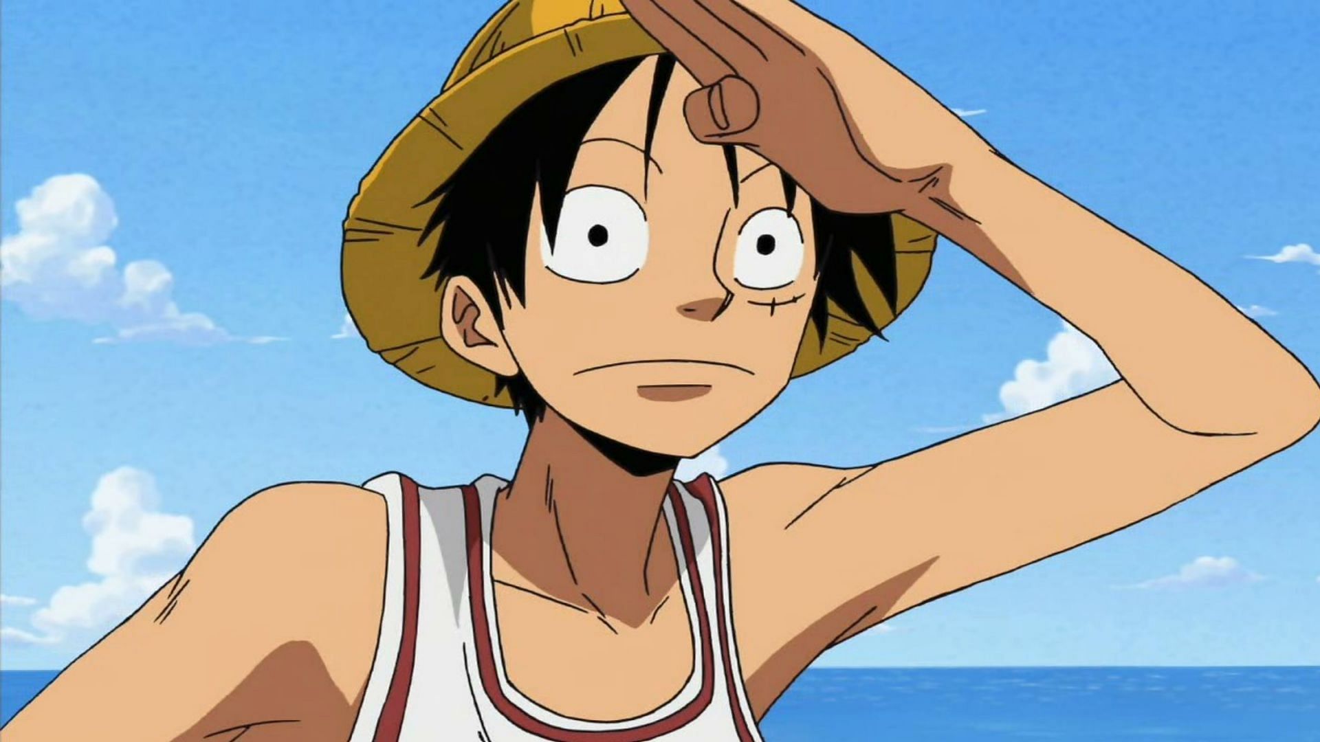 Luffy was skinnier in the pre-time skip (Image via Toei Animation)