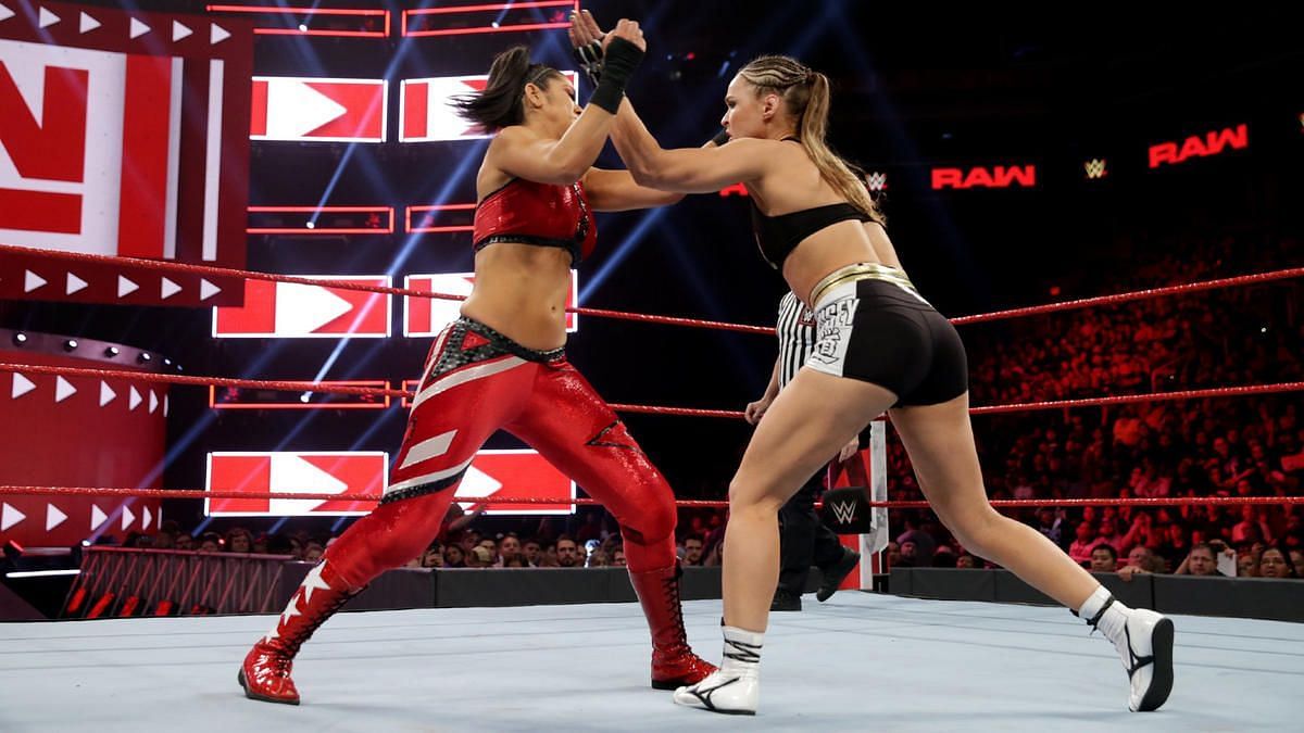 Bayley vs Ronda Rousey on RAW