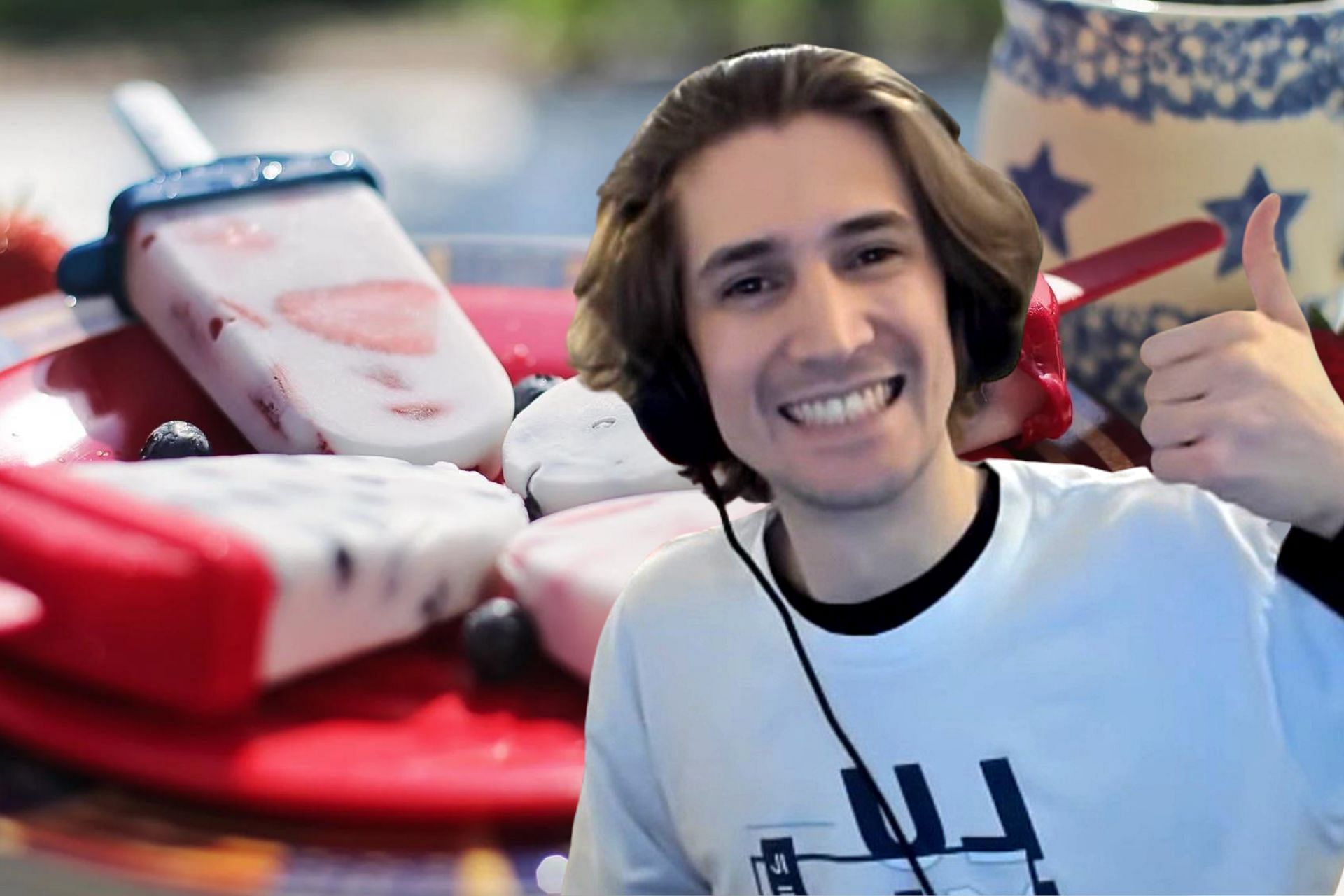 xQc debunks the TikTok popsicle trend (Image via Sportskeeda)