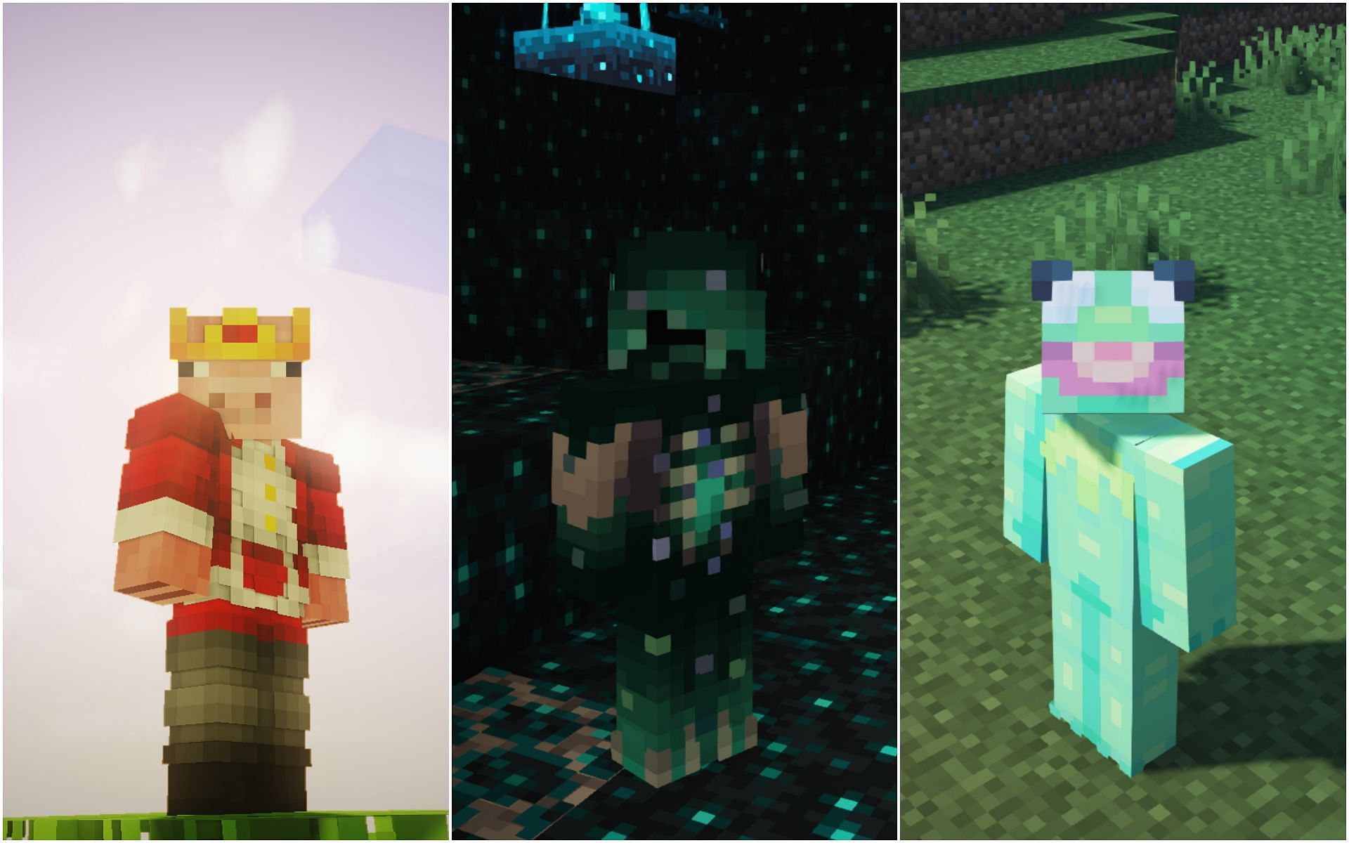Some of the coolest skins in the game (Image via Minecraft)