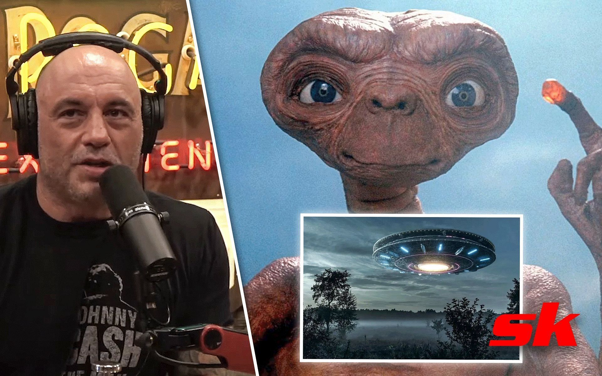 Joe Rogan has a theory on extraterrestrials [Photo credit: collider.com and scitechdaily.com]