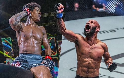 (left) Adriano 'Mikinho' Moraes vs (right) Demetrious 'Mighty Mouse' Johnson [Credit: ONE Championship]