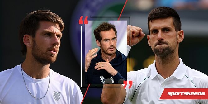 "To beat someone like Novak in a Slam is not easy, but Cam's playing well, and he'll be confident" - Andy Murray on Cameron Norrie's chances against Novak Djokovic in Wimbledon semifinals