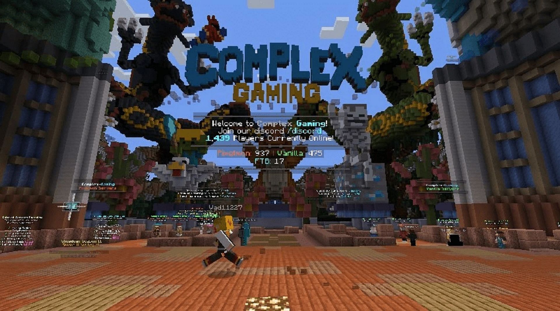 Complex Gaming&#039;s Minecraft server spawn (Image via Mojang)