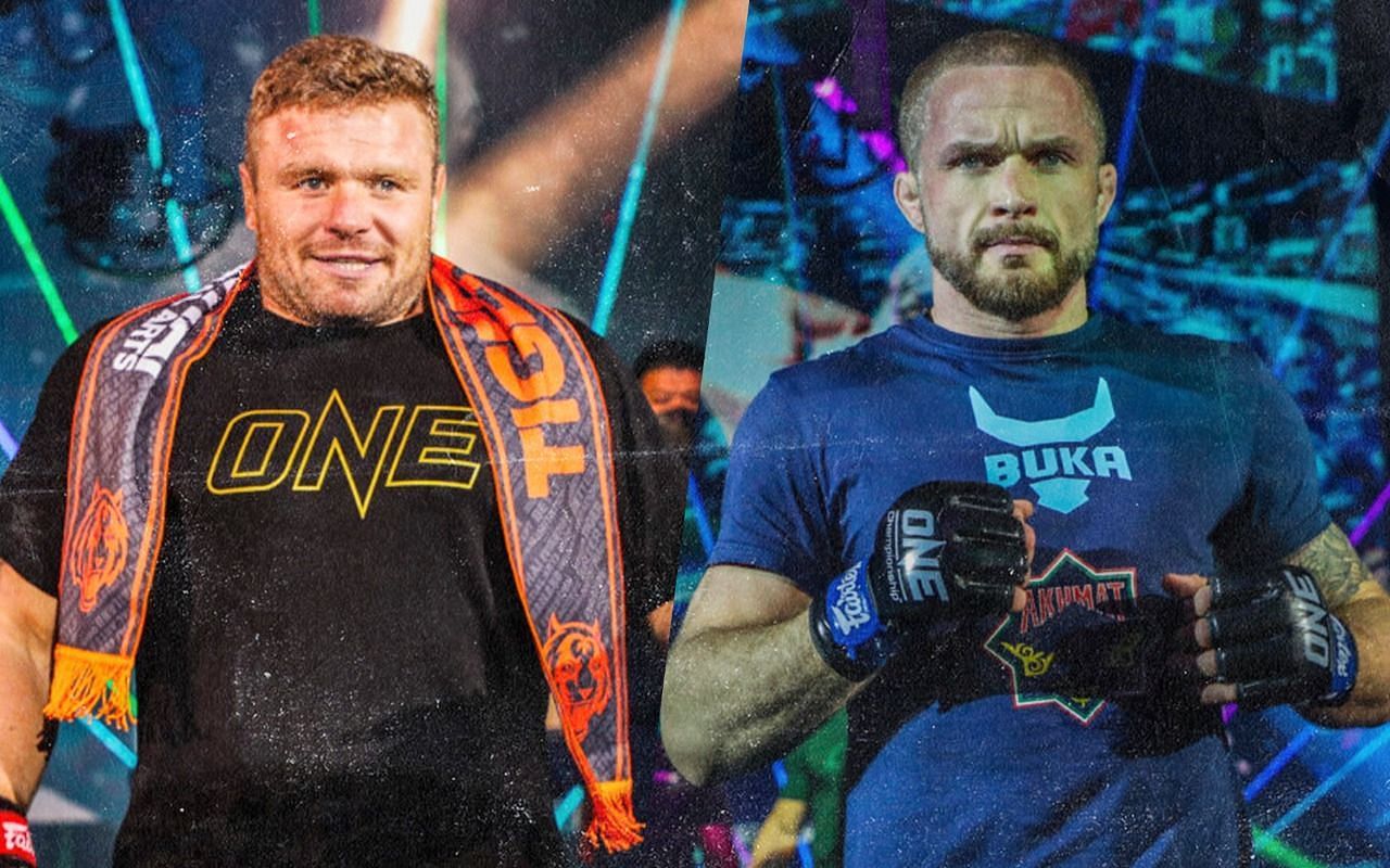 Anatoly Malykhin (left) and Vitaly Bigdash (right) [Photo Credits: ONE Championship]