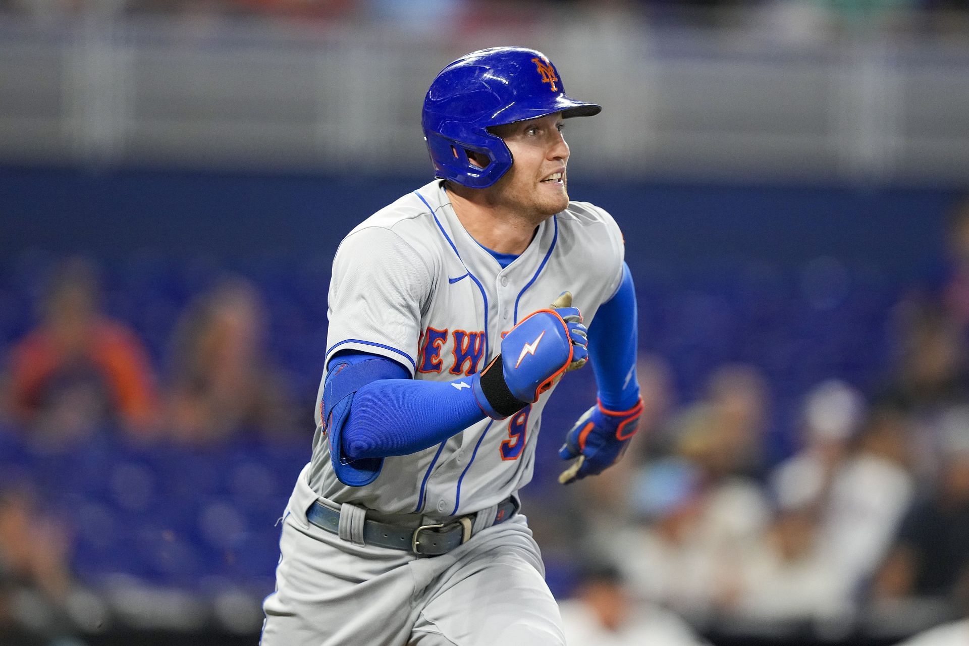 Brandon Nimmo enters play today with a slash line of .272/.354/.424.