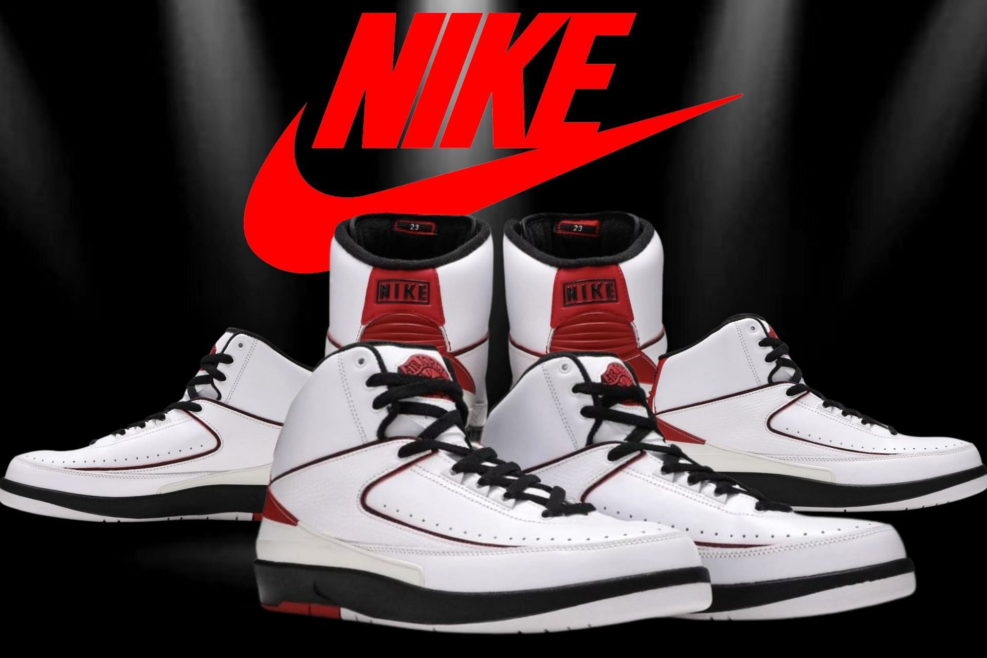 Nike&#039;s Air Jordan 2 OG Chicago colorway (Image via Sportskeeda)