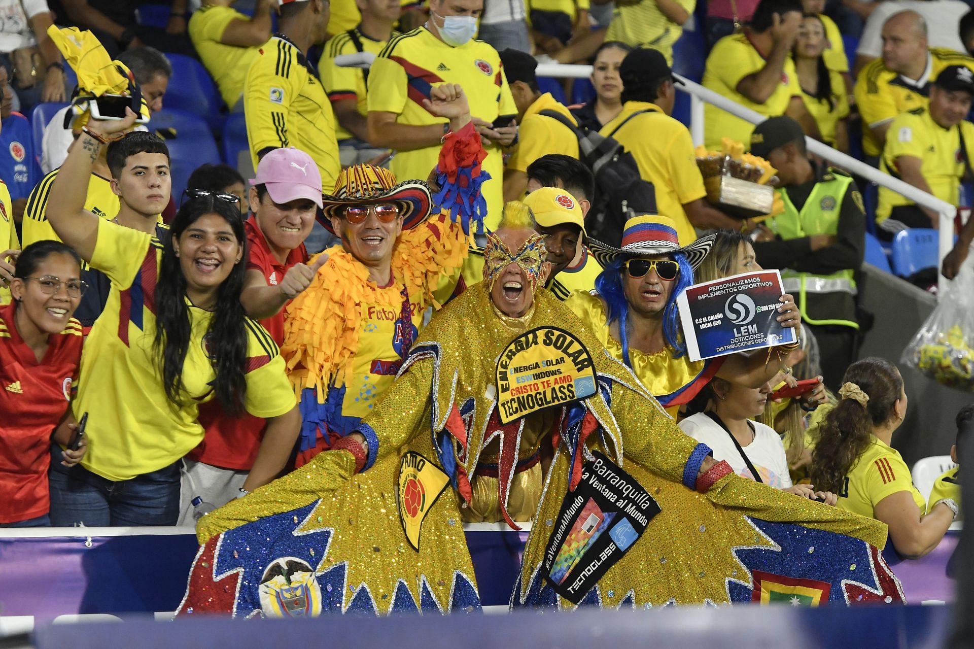 Colombia will need their fans behind them in the final.