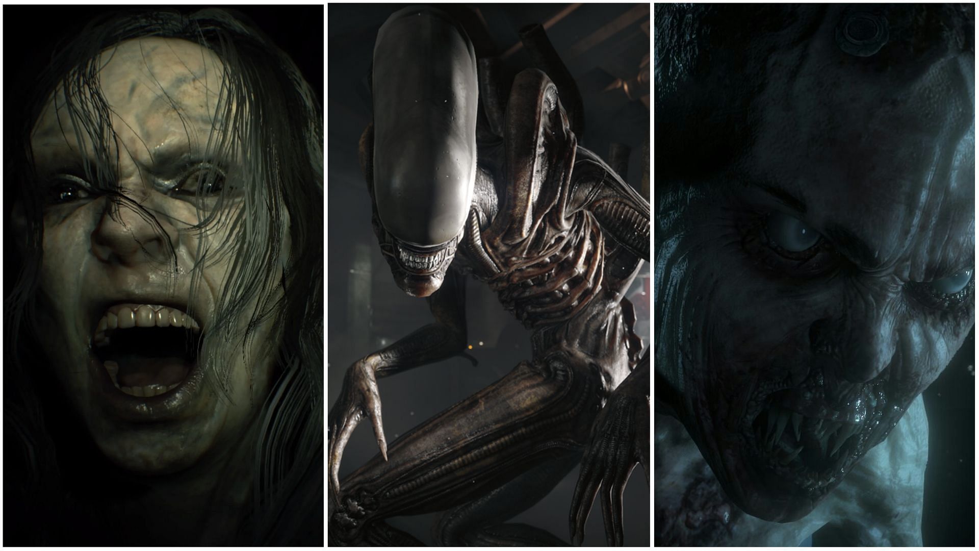 Some great horror games from the 2010s (Image via Capcom, SEGA &amp; Supermassive Games)