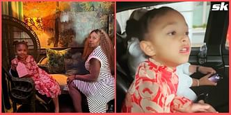 "Olympia loves her afternoon tea and cheering for mama" - Serena Williams posts video of her daughter chanting her name