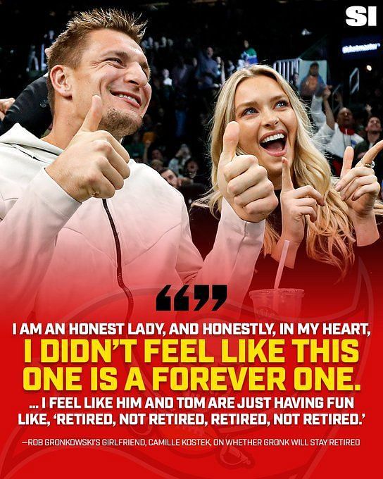 NFL fans on Rob Gronkowski GF predicting his NFL return