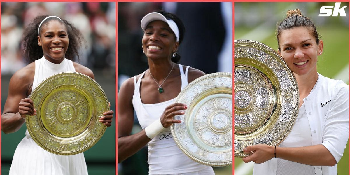 Simona Halep (right) is into the Wimbledon quarterfinals.