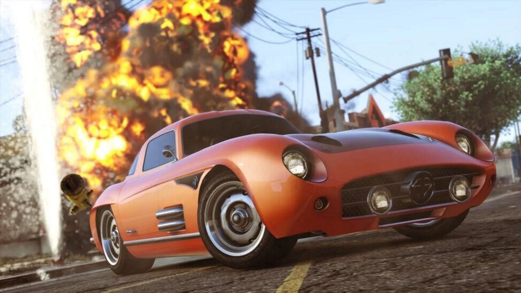 A screenshot featuring the Stirling GT (Image via Rockstar Games)