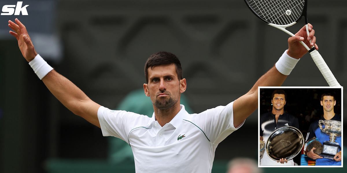 Novak Djokovic has reached an eighth Wimbledon final.