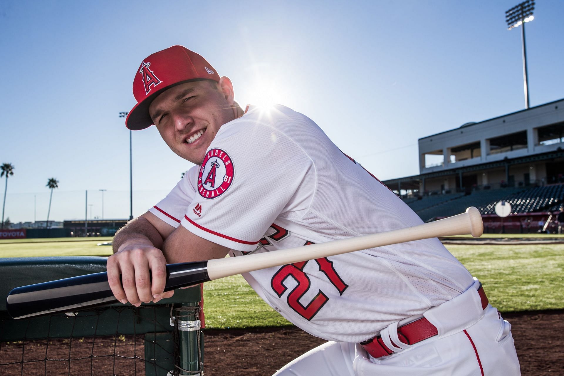 Mike Trout, Los Angeles Angels Photo Day